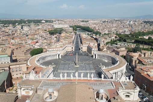 Beautiful cityscape of Vatican city. All details were captured in fine details in natural colours and light.