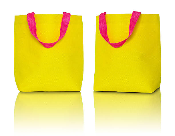 istock yellow shopping fabric bag 492780772