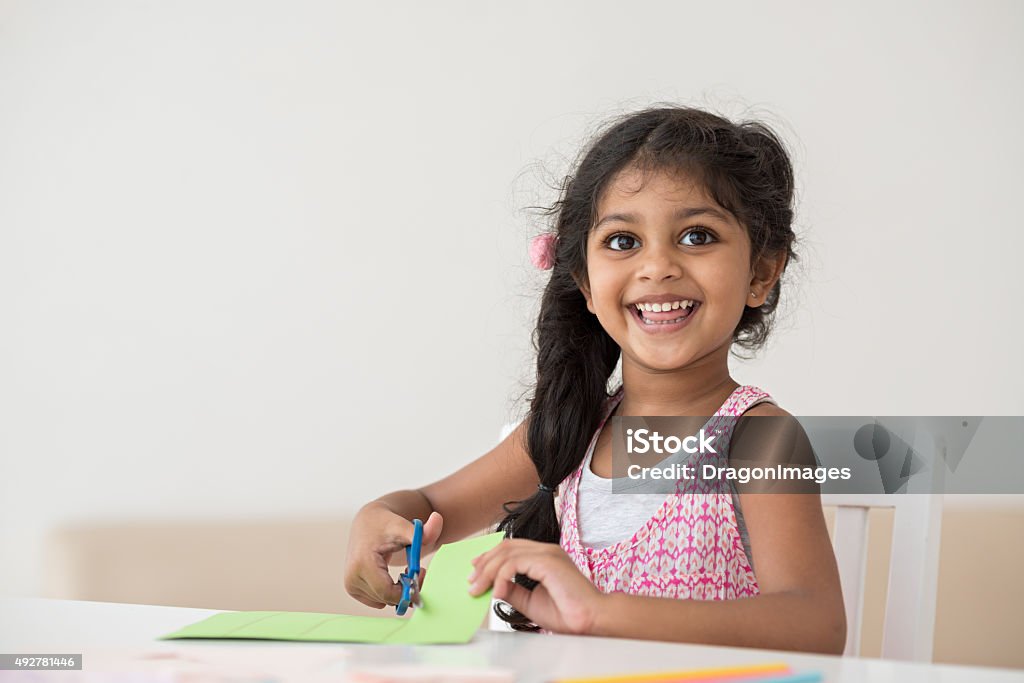 Cheerful little girl Portrait of a smiling cute little girl Child Stock Photo