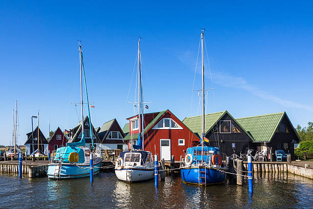 istock Boathouses and sailing ships in Ahrenshoop 492782092