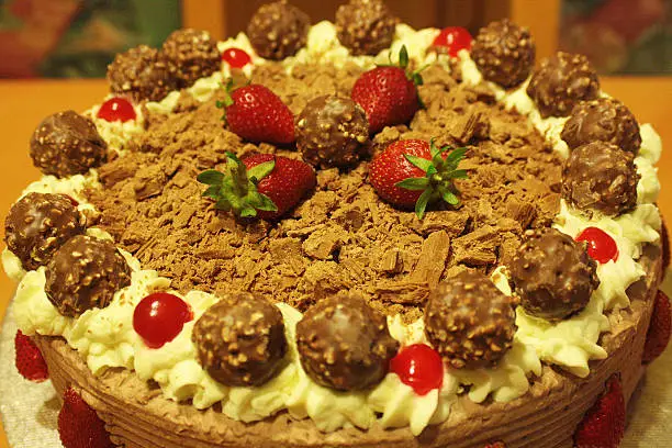 Delicious Mousse cake as a centre-piece for events and celebrations