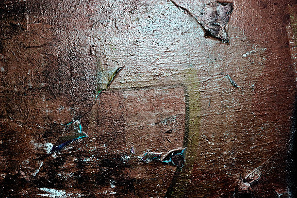 Colorful graffiti wall background - brown Colorful graffiti wall background - brown purple graffiti metallic wall stock pictures, royalty-free photos & images