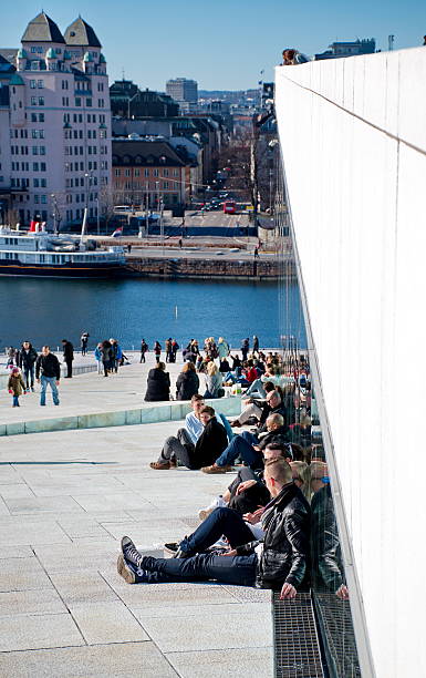 Man looking through window in ship.