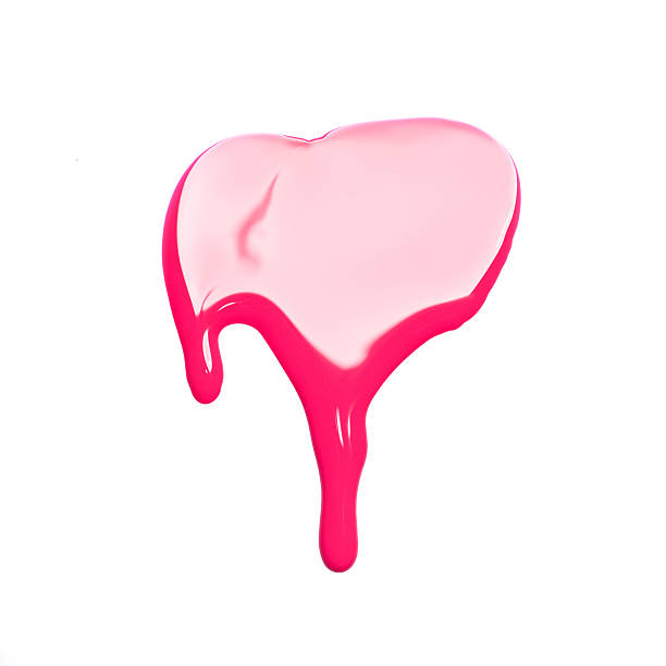 istock Red nail polish (enamel) drops sample, isolated on white 492783726