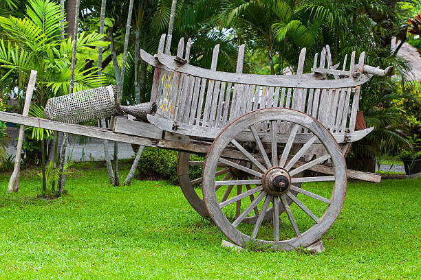 istock Antique wooden Thai wagon 492784982
