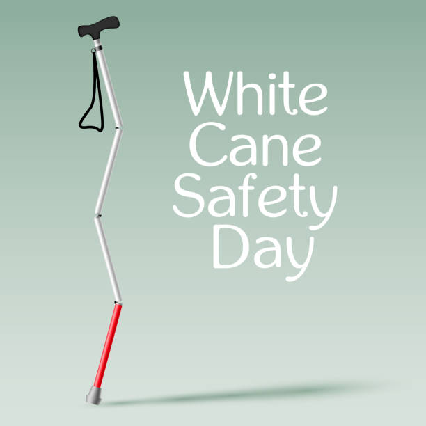 White Cane Safety Day vector illustration White Cane Safety Day vector illustration blind persons cane stock illustrations