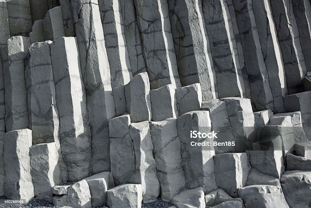 Reynisfjara Rock Reynisfjara Rock near Vik in Myrdal. Iceland 2015 Stock Photo