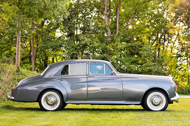 Rolls Royce Silver Cloud Classic Luxury Car Fuerstenfeldbruck, Germany - September 19, 2015: A legendary British, classic, luxury car Rolls Royce Silver Cloud at a vintage car meeting. This model  was manufactured by Rolls-Royce Limited from April 1955 to March 1966. rolls royce stock pictures, royalty-free photos & images