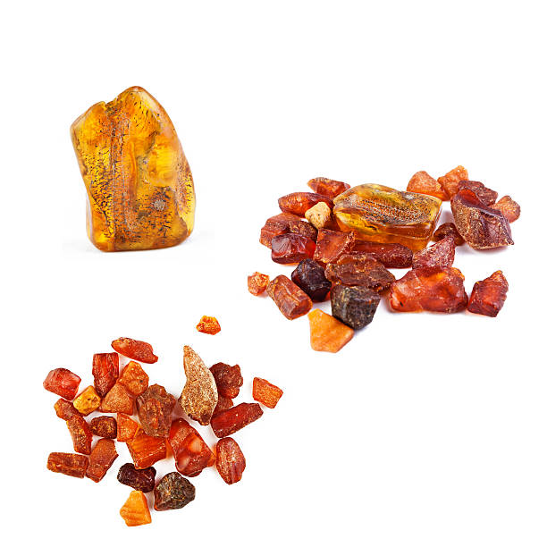 Collection of amber stock photo