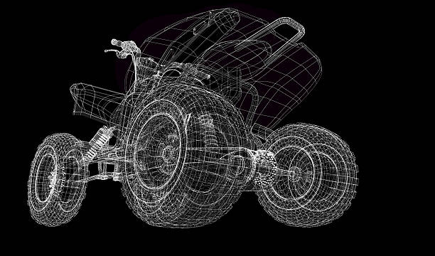 istock Quad bike, motorcycle,  3D model 492797233