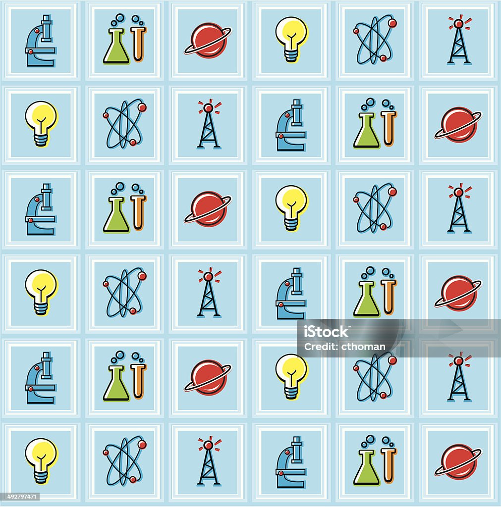 Science Pattern Stock Illustration - Download Image Now - Astronomy ...