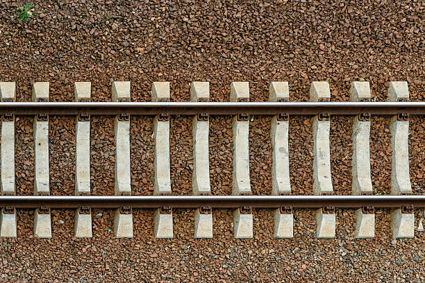 istock The railroad horizontally at the left on the right 492803836