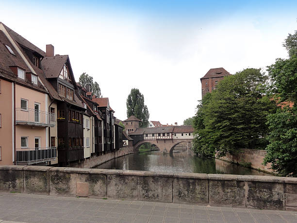 istock Old City And Bridge On The River 492805082