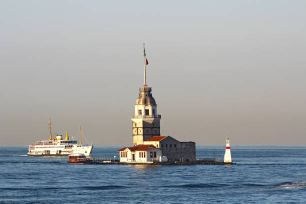 Maiden's Tower is also known as Kizkulesi which is located at the entrance of the Bosphorus Strait and today it became the symbol of Istanbul. Istanbul - Turkey