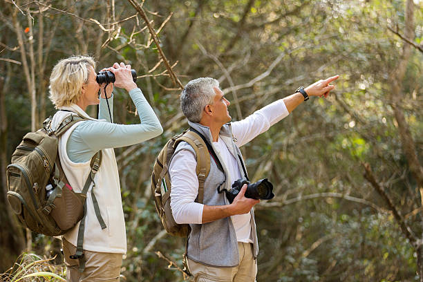 istock middle aged hikers at valley of the mountain 492807824