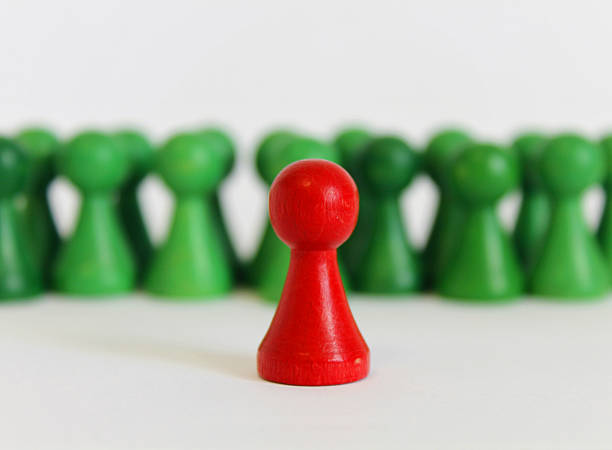 istock Game figure figure game play red green 492808206