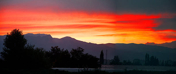 istock panorama of spectacular sunset 492808458