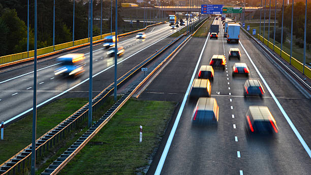 istock Four lane controlled-access highway in Poland 492808514
