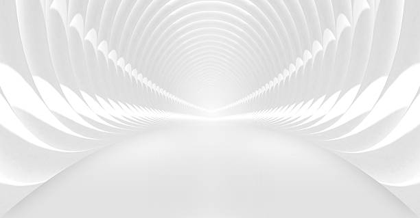 świetlisty biały tunelu wewnętrznych. 3 d ilustracja - inner tube zdjęcia i obrazy z banku zdjęć