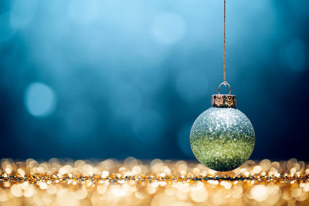 istock Glittery Christmas - Lights Bokeh Defocused Decoration Gold Blue 492811254