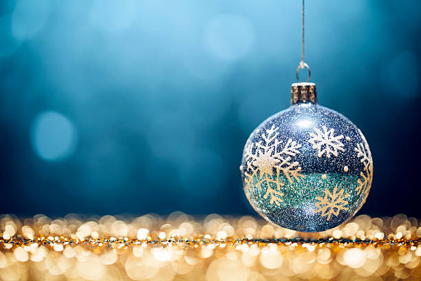 istock Glittery Christmas - Lights Bokeh Defocused Decoration Gold Blue 492811382