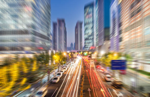 istock motion blur in shanghai lujiazui 492812496
