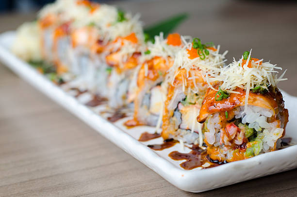 istock sushi roll maki - japanese food 492813158