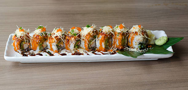 istock sushi roll maki - japanese food 492813698