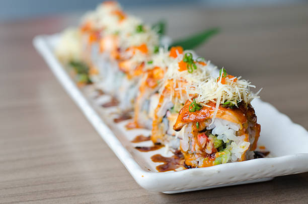 istock sushi roll maki - japanese food 492813840