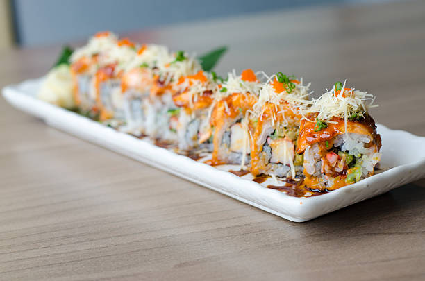 istock sushi roll maki - japanese food 492813912