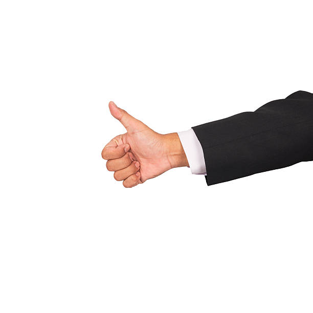 istock Business man show Thumb finger 492814464