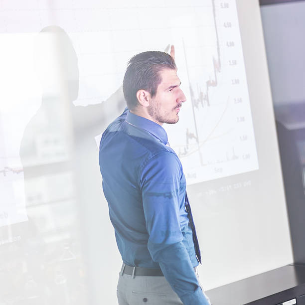 istock Business presentation on corporate meeting. 492814898