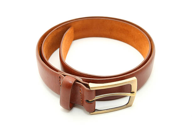 istock Man brown color leather belts 492815136