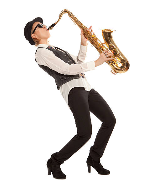 istock Woman saxophonist 492816341