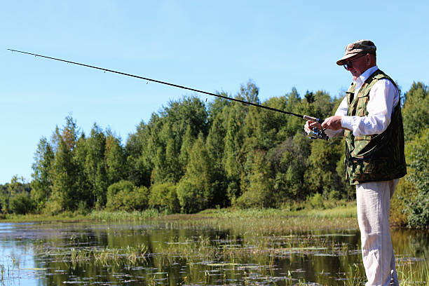 istock spinning fisherman lake landscape 492816420