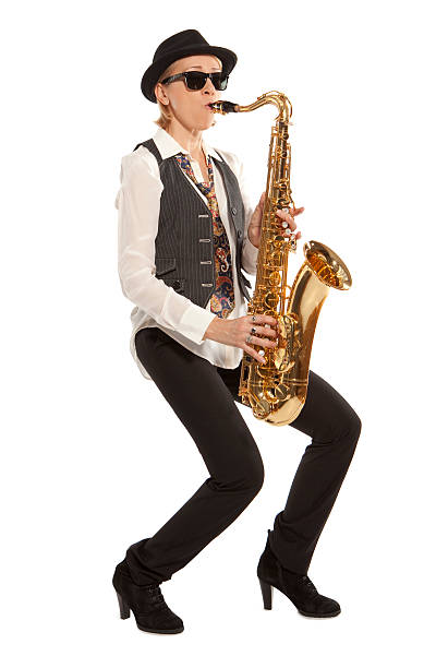 istock Woman saxophonist 492816597