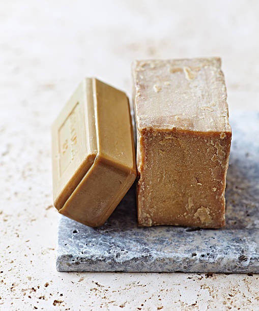 istock Two Bars of Organic Aleppo Soap (Syrian Laurel Soap) 492816615