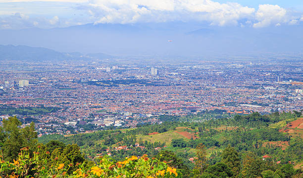 Urban City Skyline from Top