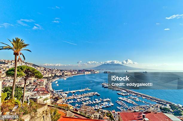 Foto de Vista Para A Baía De Nápoles Posillipo Com Mar Mediterrâneoitália e mais fotos de stock de Nápoles - Província de Nápoles
