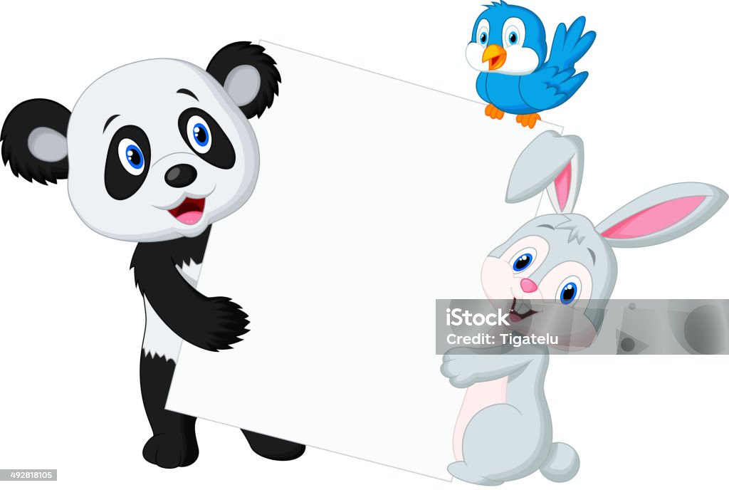 Ilustración de Animales De Dibujos Animados Con Un Cartel En Blanco y más Vectores Libres de Derechos de Conejito - iStock Ilustración de Animales De Dibujos Animados Con Un Cartel En Blanco y más Vectores Libres de Derechos de Conejito - iStock