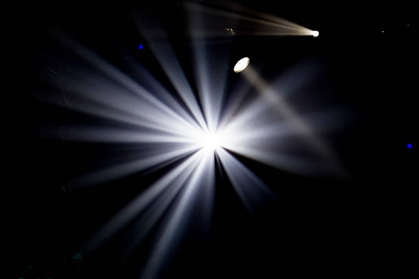 istock Defocused entertainment concert lighting on stage, bokeh. 492821503