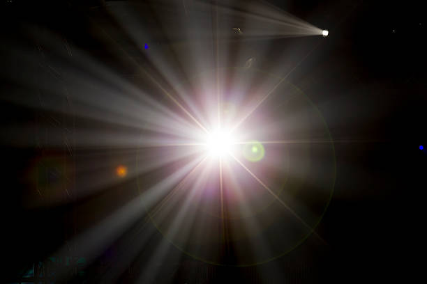 istock Defocused entertainment concert lighting on stage, bokeh. 492821735