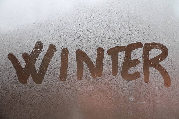 istock Word winter written on glass 492839542