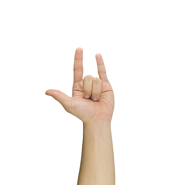 Love hand sign isolated isolated on white