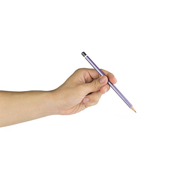 istock Hand with pencil writing something isolated on white background 492840170