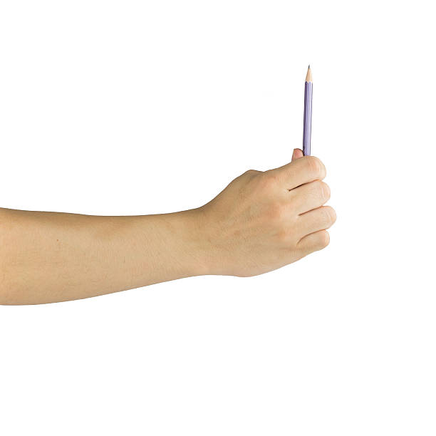 istock Hand with pencil writing something isolated on white background 492840300