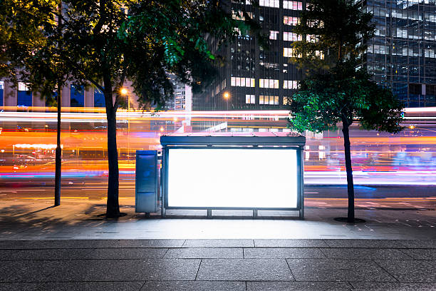 istock Billboard with Modern City Building Background 492841836