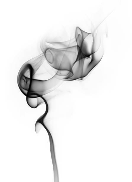 istock Abstract black smoke swirls 492842414