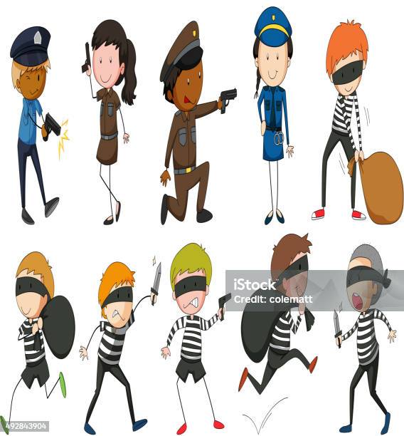 Ilustración de Policía Y Robbers En Acciones Diferentes y más Vectores Libres de Derechos de 2015 - 2015, Arma, Armamento - iStock Ilustración de Policía Y Robbers En Acciones Diferentes y más Vectores Libres de Derechos de 2015 - 2015, Arma, Armamento - iStock