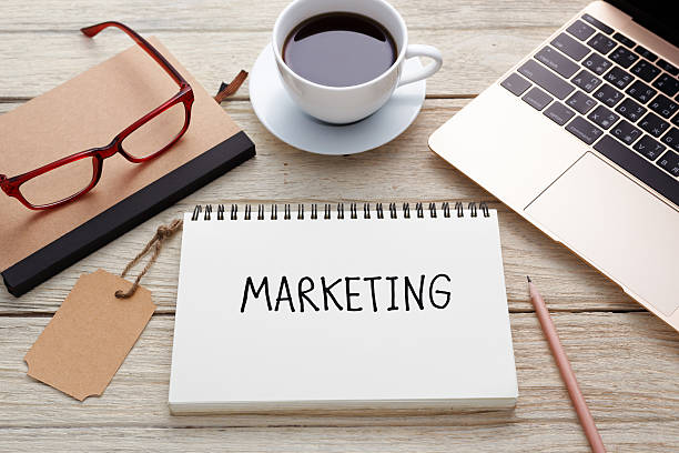 istock Marketing concept with laptop 492844080